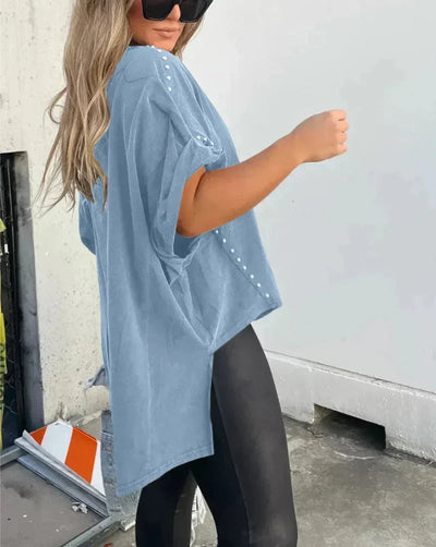 BELLA™ - STUDDED OVERSIZED TEE