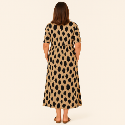 ELIZABETH™ - PANTHER PRINT DRESS