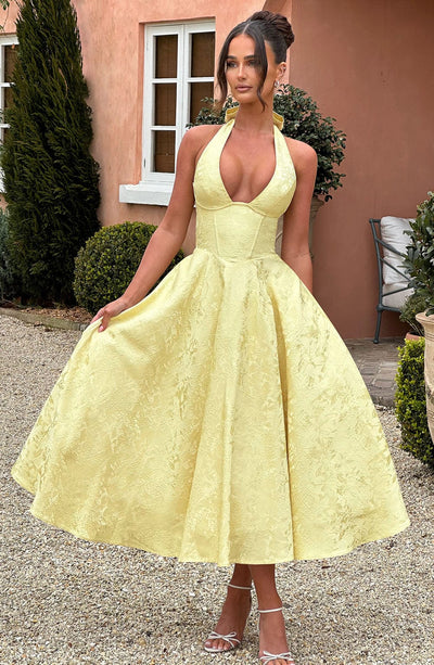 Ara™ - MIDI DRESS WITH HALTER NECKLINE